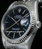 Rolex Datejust 36 Jubilee Bracelet Black Dial 16234